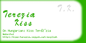 terezia kiss business card